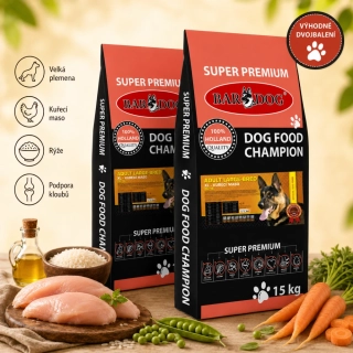 Bardog Super prémiové granule Adult Large Breed 26/16 2 x 13 kg