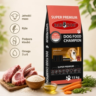Bardog Super prémiové granule Lamb rice 24/14 13 kg