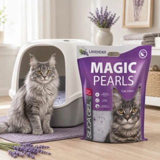 Magic Pearls Lavender kočkolit s vůní levandule 16l