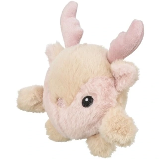 TRIXIE Vánoční sobík-kulička, 18 cm, se zvukem, plyš, krémová