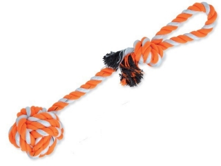 Přetahovadlo DOG FANTASY házecí oranžovo-bílé 35 cm