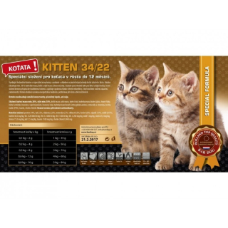 Granule Bardog Kitten 34/22 super prémium 10kg
